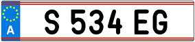 Trailer License Plate